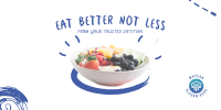Eat Better Not Less Twitter Post Image Preview