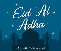 Eid Al Adha Night Facebook Post Design