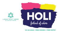 Festival of Colors Facebook Event Cover Design