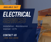 Electrical Repair and Maintenance Facebook Post Design