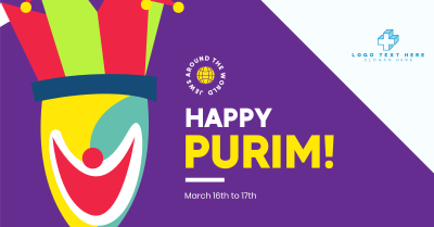 Purim Clown Facebook ad Image Preview
