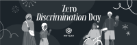 Zero Discrimination Twitter Header Design