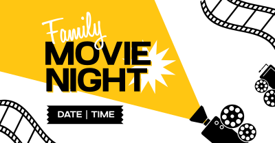 Family Movie Night Facebook ad Image Preview