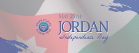 Jordan Independence Flag  Facebook cover Image Preview