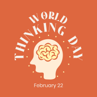 Thinking Day Silhouette Instagram post Image Preview
