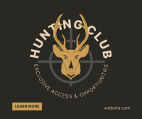 Deer Hunting Facebook Post Design
