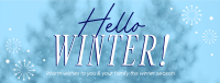 Winter Snowfall Facebook cover Image Preview