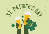 Saint Patrick Promo Postcard Design