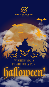 Frightful Happy Halloween TikTok Video Design