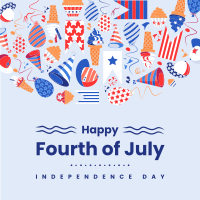 Fourth of July Party Instagram Post Design