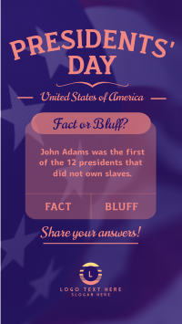 Presidents' Day Quiz  TikTok video Image Preview