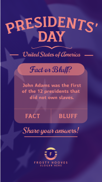 Presidents' Day Quiz  TikTok Video Image Preview