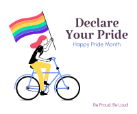 Declare Your Pride Facebook Post Design