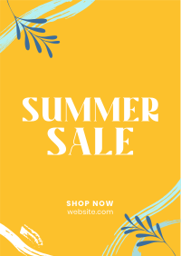 Tropical Summer Sale Flyer Design