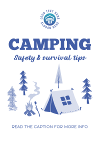 Cozy Campsite Flyer Design