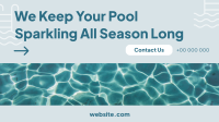 Pool Sparkling Facebook Event Cover Design