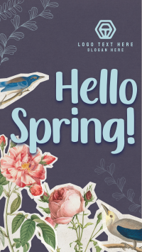 Scrapbook Hello Spring TikTok video Image Preview