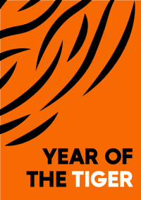 Tiger Stripes Poster Design