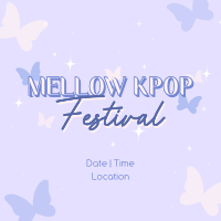 Mellow Kpop Fest Instagram Post Design
