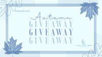 Cozy Leaves Giveaway Facebook Event Cover Design