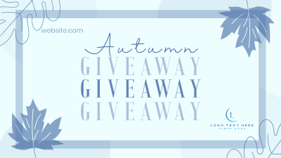 Cozy Leaves Giveaway Facebook event cover Image Preview