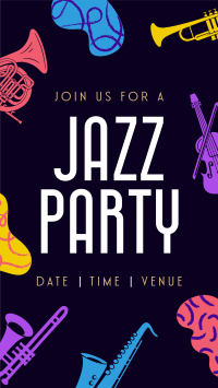 Groovy Jazz Party YouTube Short Design