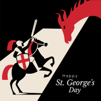 St. George's Day Instagram Post Design