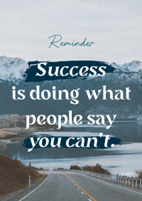 Success Motivational Quote Flyer Image Preview