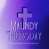 Holy Week Maundy Thursday Instagram Post Design