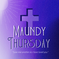 Holy Week Maundy Thursday Instagram post Image Preview