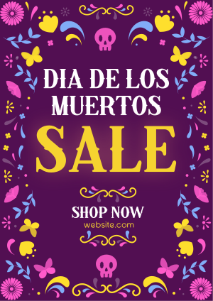 Floral Picado Sale Flyer Image Preview