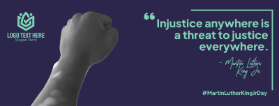 Martin Luther King Justice Facebook cover Image Preview