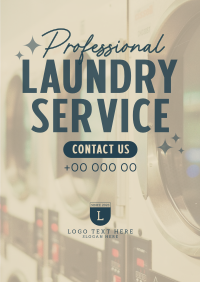 Professional Laundry Service Poster Image Preview