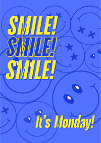 Monday Motivation Smile Flyer Design