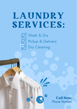 Laundry Services List Poster Image Preview