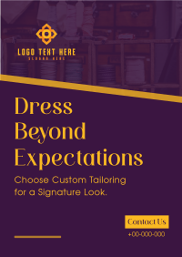 Custom Tailoring Poster Design