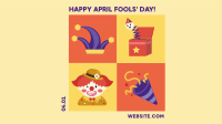 Tiled April Fools Zoom Background Image Preview