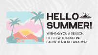 Minimalist Summer Greeting Animation Design