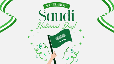 Raise Saudi Flag Facebook event cover Image Preview