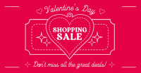 Minimalist Valentine's Day Sale Facebook ad Image Preview