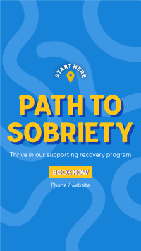 Path to Sobriety Facebook Story Design