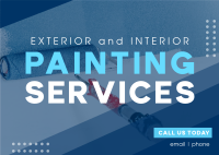 Exterior Painting Services Postcard Design