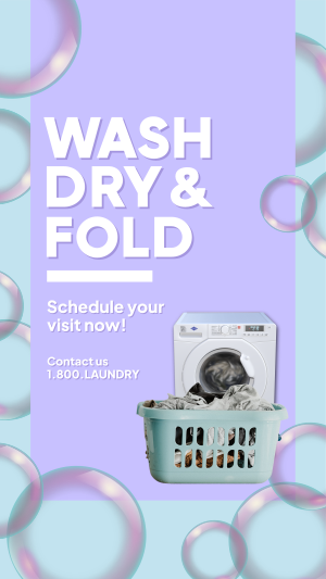 Wash Dry Fold Facebook story Image Preview