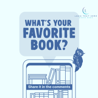 Q&A Favorite Book Instagram Post Design