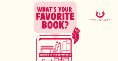 Q&A Favorite Book Facebook Ad Image Preview