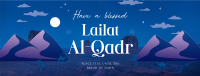 Blessed Lailat al-Qadr Facebook Cover Design