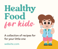 Healthy Recipes for Kids Facebook Post Design