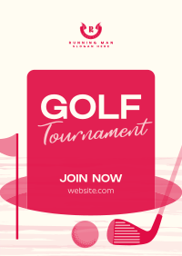 Simple Golf Tournament Poster Image Preview