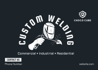 Custom Welding Works Postcard Image Preview