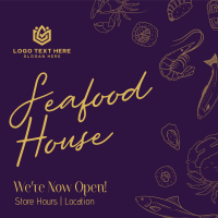 Seafood Minimalist Script Instagram Post Preview